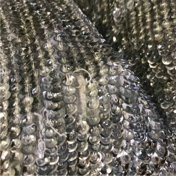 Retrofete Gabrielle Sequin Robe Dress S Wrap Front Tie Waist Embellished NWD - Picture 6 of 7